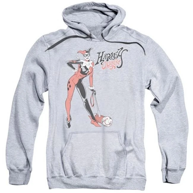 Trevco Dc Харли Хаммер взрослый Pull Over Hoodie Спортивный Хизер Маленький|Мужские куртки| |