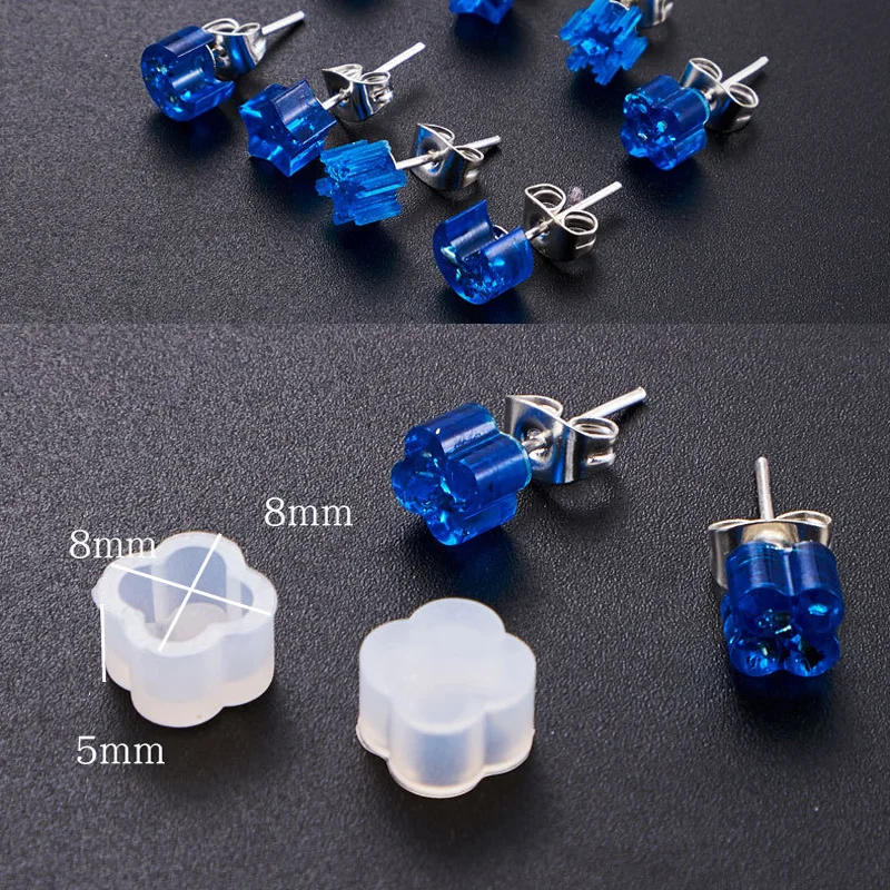 Форма для изготовления силиконовых украшений сделай сам формочка серег из