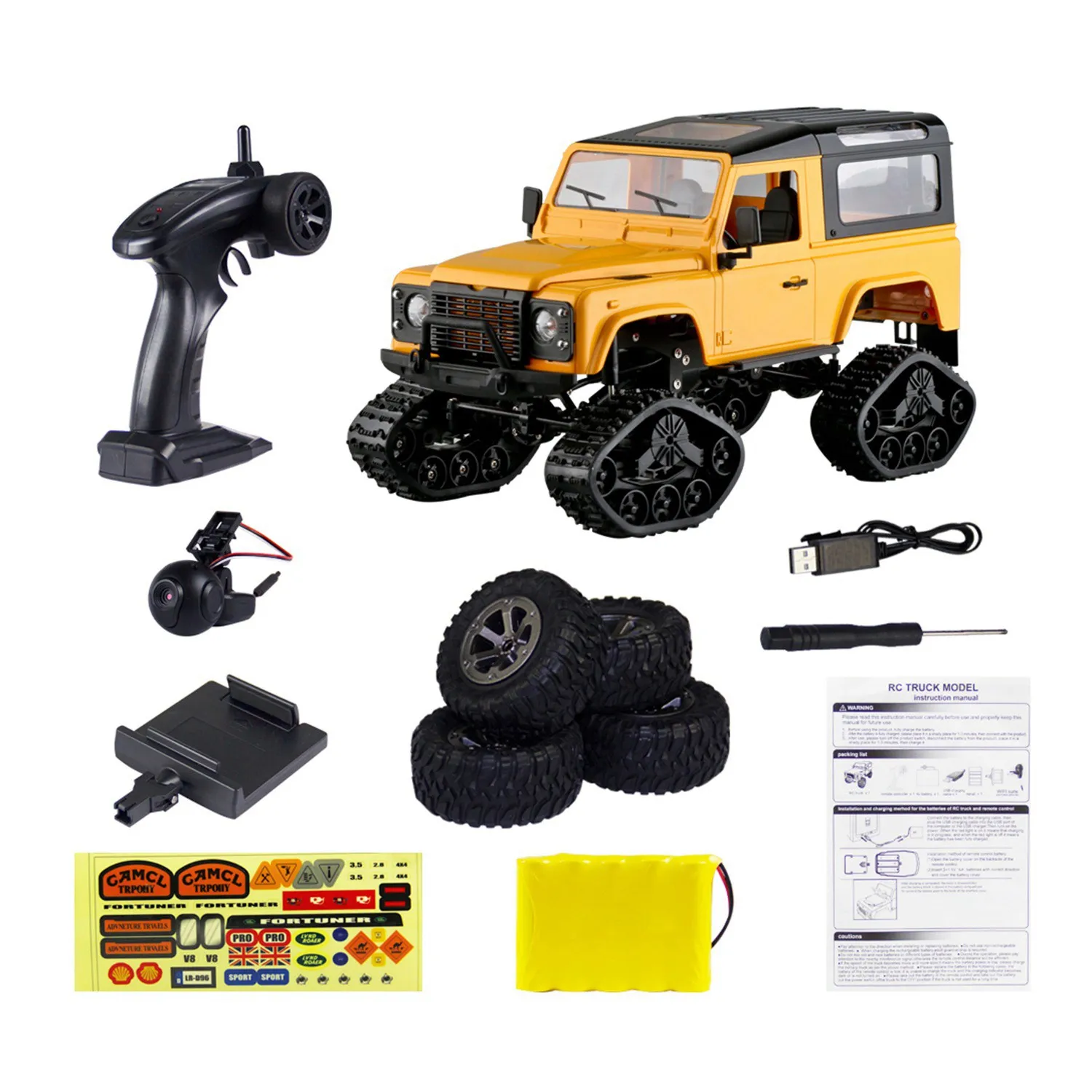 FBIL 1:16 Rc 2 4 ГГц 4Wd гусеничное колесо с металлической рамой|Радиоуправляемые