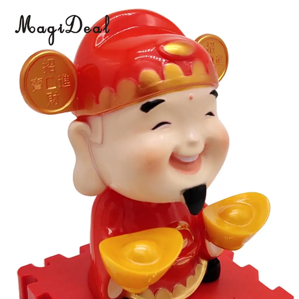 Игрушечная Статуэтка на солнечной энергии танцевальный Бог богатства и удачи