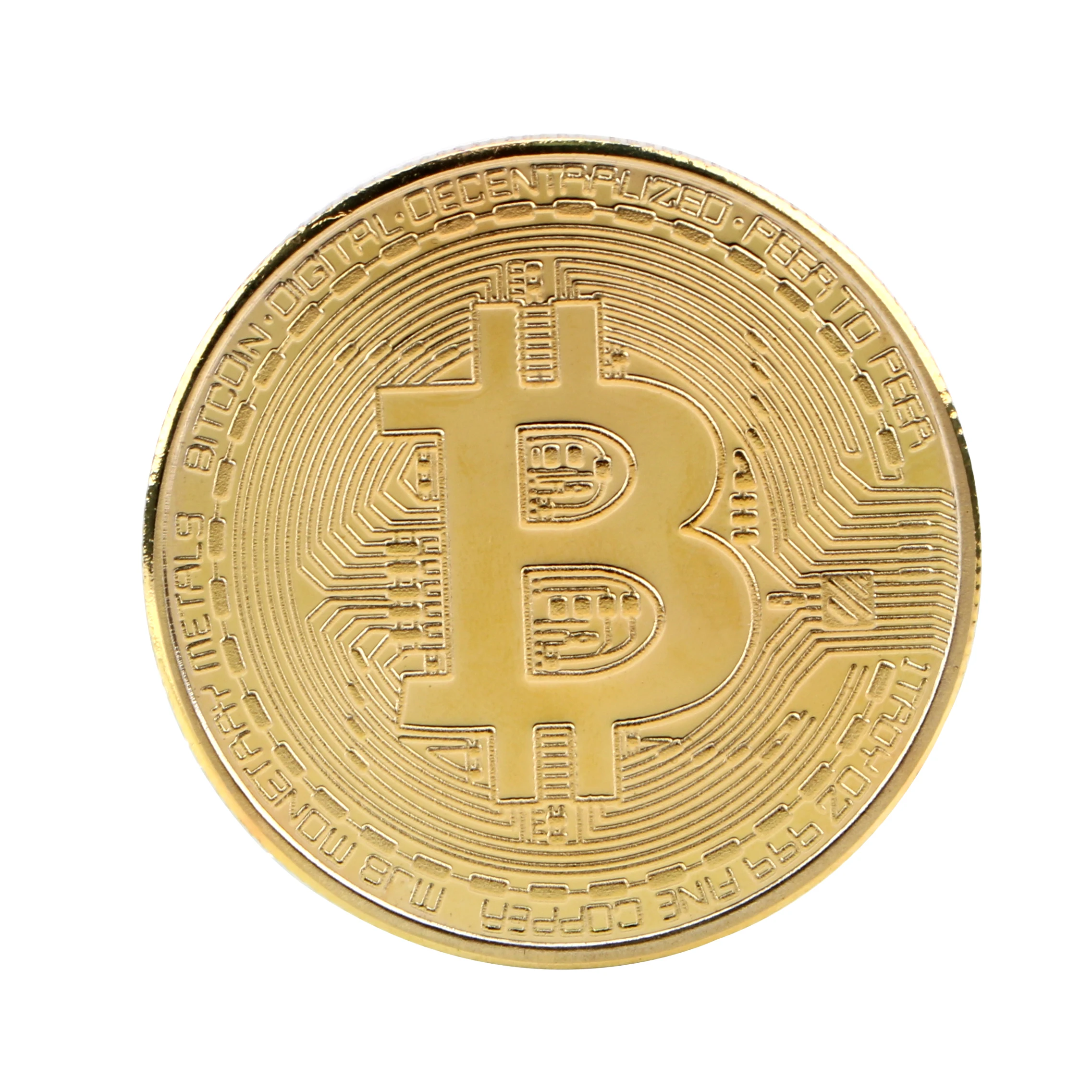 HOOMIN Physical 1 шт. BTC металлическая антикварная имитация коллекционное искусство
