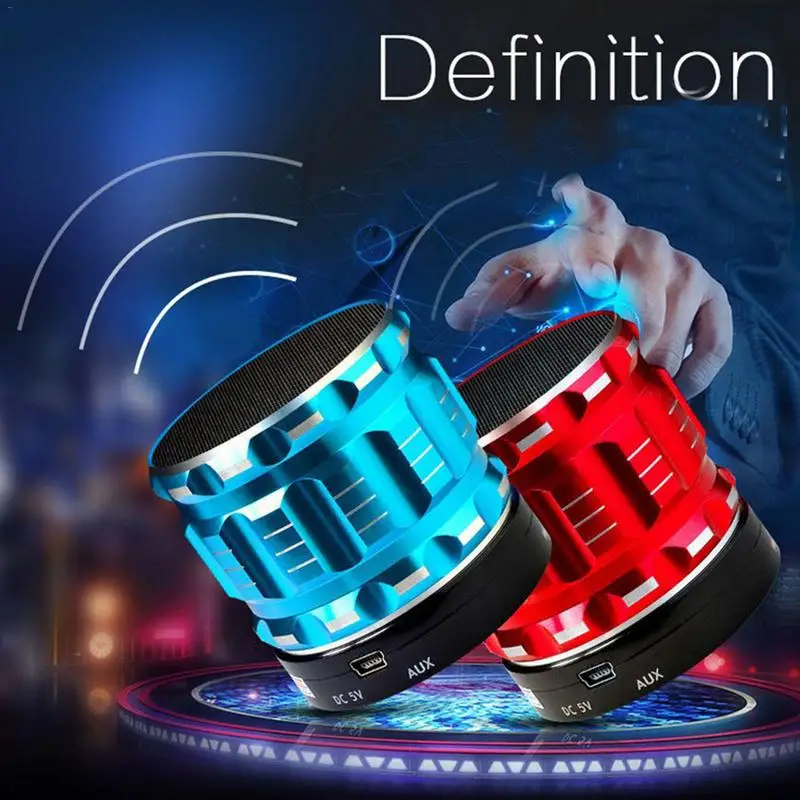 Портативная колонка беспроводной мини Bluetooth плеер 3D стерео HD звук объемное