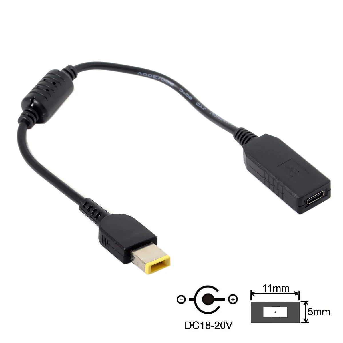 Usb 3 1 Type C к Dc 20V 11 5 0 мм для Dell Hp Power Plug Pd эмулятор триггер нагрузки кабель ноутбука