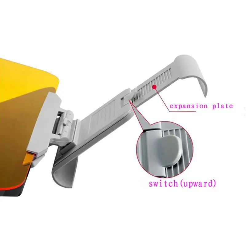 Car Supplies Auto Sun Visor HD Anti Sunlight Dazzling Goggle Day Night Vision Driving Mirror UV Fold Flip Down Clear View | Автомобили и