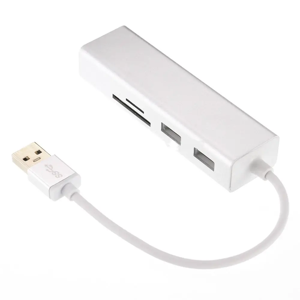 IG aluminum USB3.0 для RJ45 Gigabit Ethernet сетевой адаптер LAN порт USB 2 0 SD TF ридер концентратор