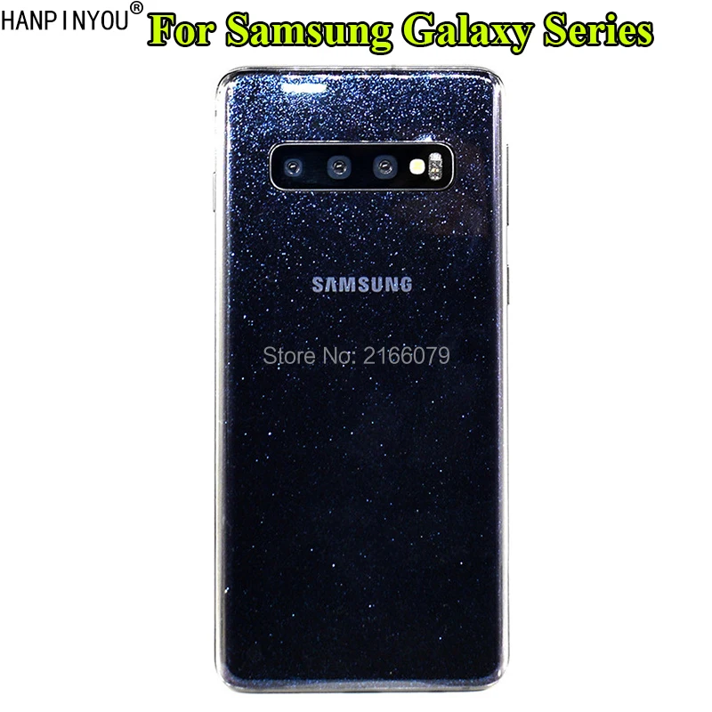 For Samsung Galaxy S10 S9 S8 Plus S10e Note 9 8 Fashion Full Cover Back 3D Tranpsprent Flash Point Protection Skin Decal Sticker