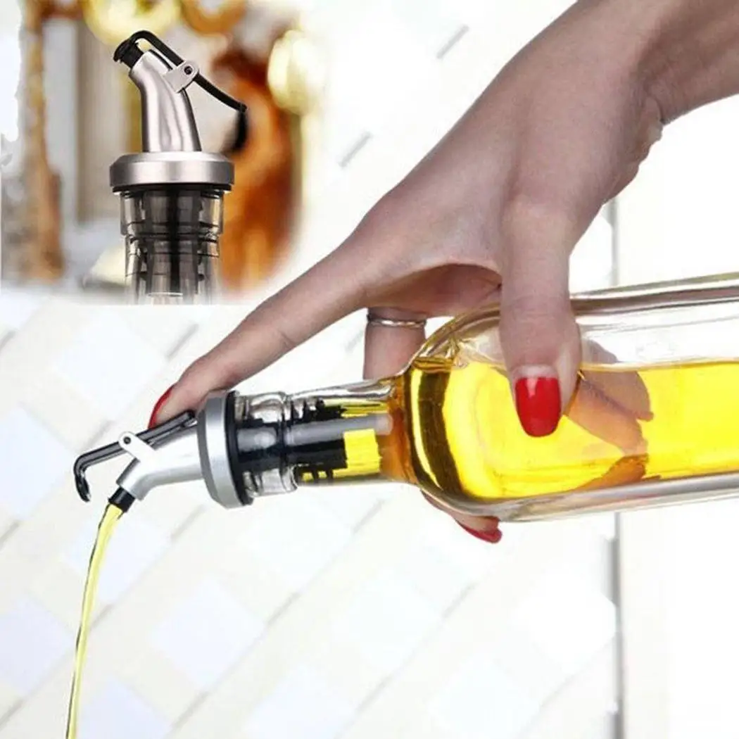 Пробка-дозатор с масляной бутылкой легко использовать герметичная откидная