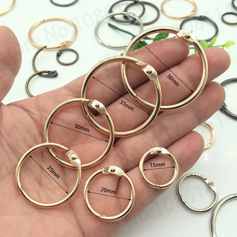 DIY Материал отрывными листами кольца для крышки украсить свободные круг модной