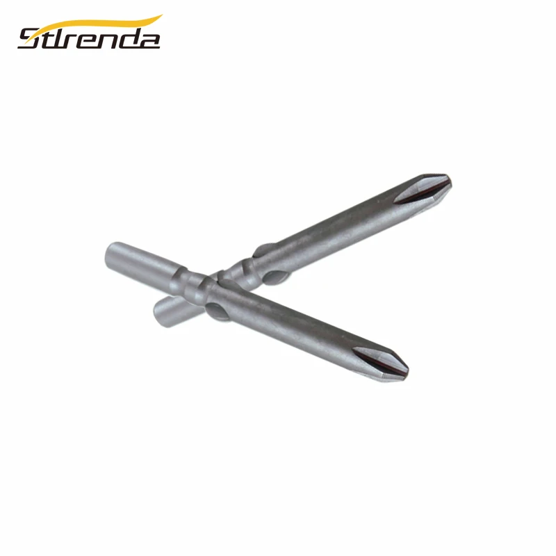 STLRENDA 10 шт. S2 Стальная Магнитная отвертка Phillips PH1 PH2 нескользящий Круглый хвостовик