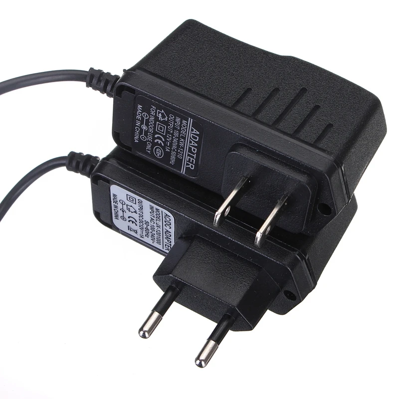 CLAITE AC 100 240V к DC 12V 1A адаптер питания штепсельная вилка США/ЕС для светодиодной