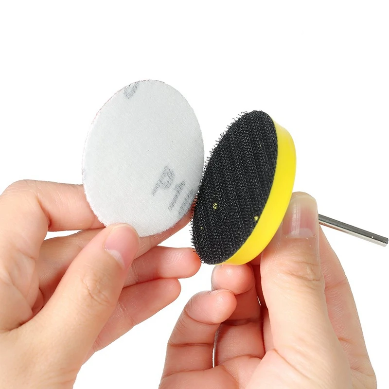 60pcs 100/240/600/800/1000/2000 Grits Sanding Disc Set 2inch 50mm+ Loop Pad with 3mm Shank For Polishing Cleaning Tools|Полировальные