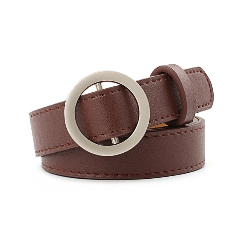 

Chic Women's Crocodile Buckle Belts Slim Thin Waist Strap Leather Belt Waistband