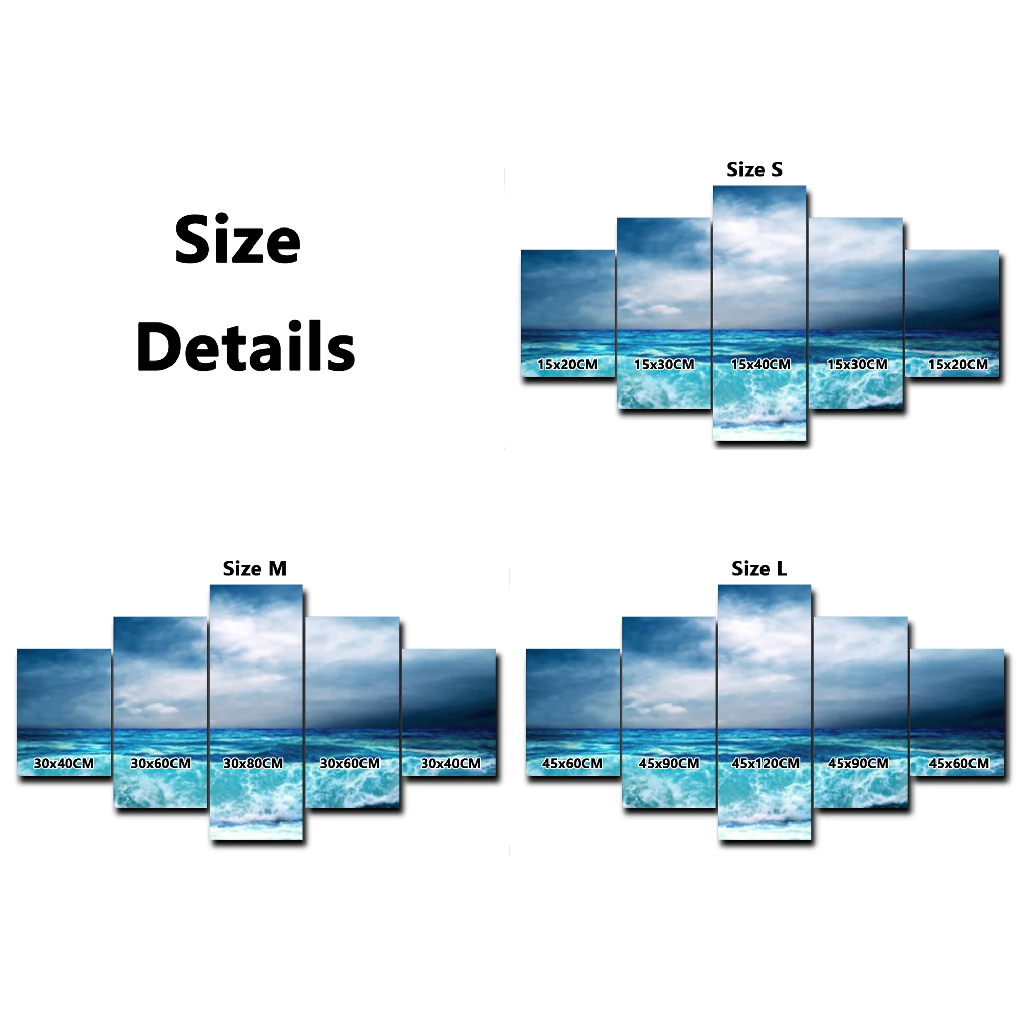 Акварельные Деревья абстрактная картина маслом Декоративный Настенный