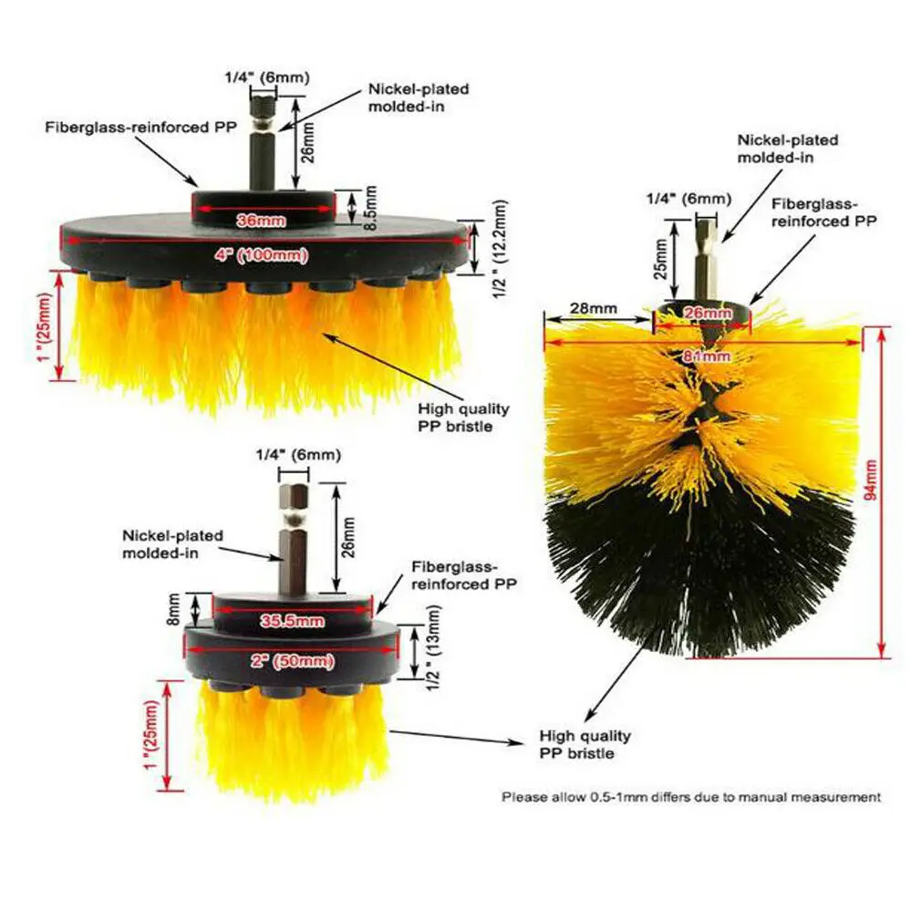 Электрическая щетка для дрели электрощетка чистки ванны инструмент поверхности