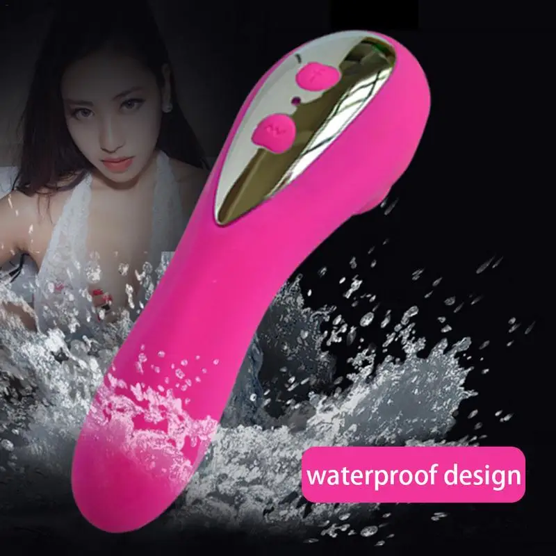 20 Шестерни Массажер Силиконовый вибрационный стержень Водонепроницаемый