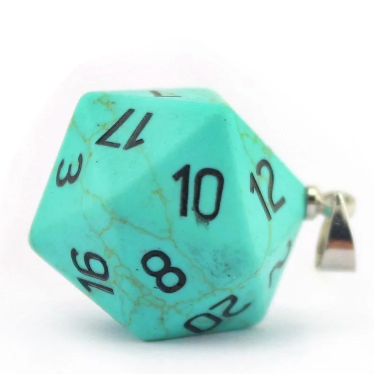 TRPG бегущая группа ДНД дракон и подземелье 20 Лицо кости цифровой кулон