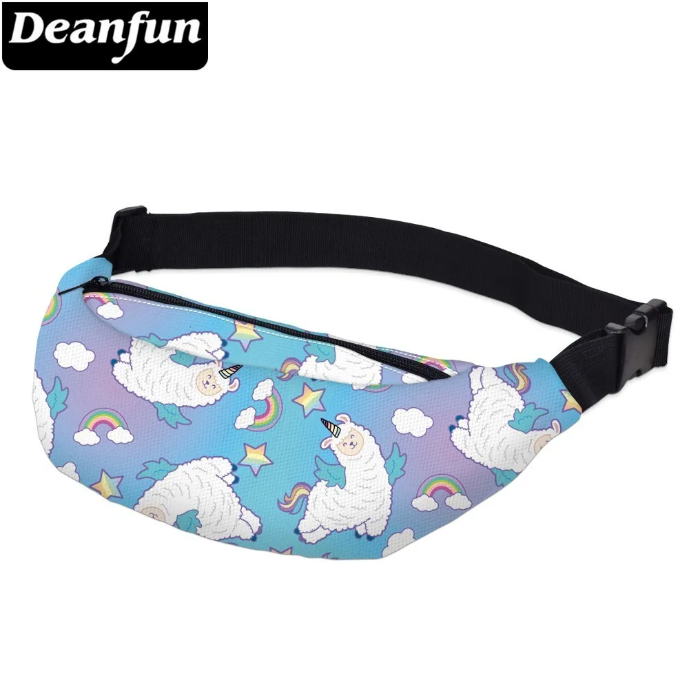 Deanfun водонепроницаемый Радужный Единорог регулируемый пояс Фанни пачки женский