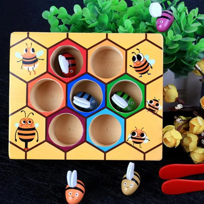 Детский Деревянный конструктор Hive развивающая игрушка для раннего развития