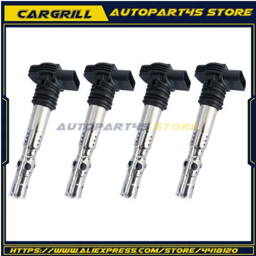 

NEW 06B 905 115 R 4Pcs Ignition Coil For B5 Beetle for AUDI A4 A6 TT 1.8T UF521 UF411