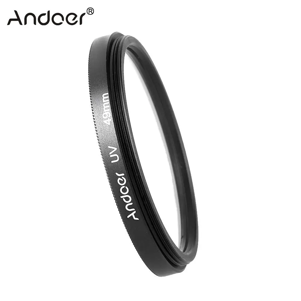 Камера andoer объектив 49 мм УФ ультрафиолетовый фильтр Защита объектива для Canon Nikon