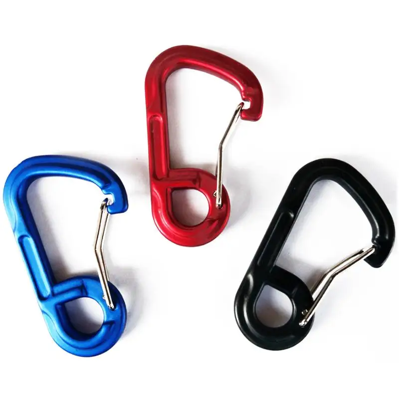 

1Pcs Promotion Aluminum Alloy Carabiner Camping Tool Outdoor Key Chain Clip Travel Carabiner