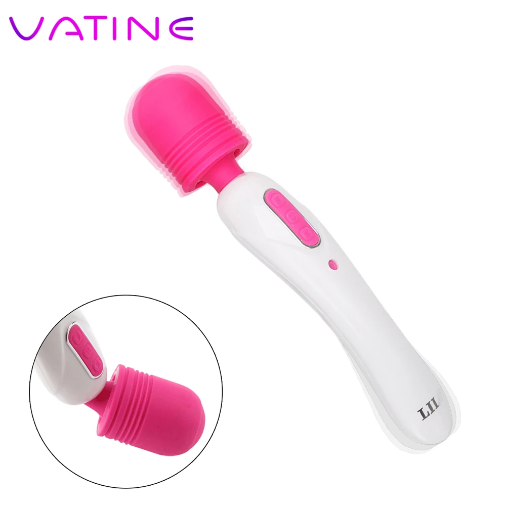 VATINE двойной мотор AV вибратор волшебная палочка интимные изделия USB