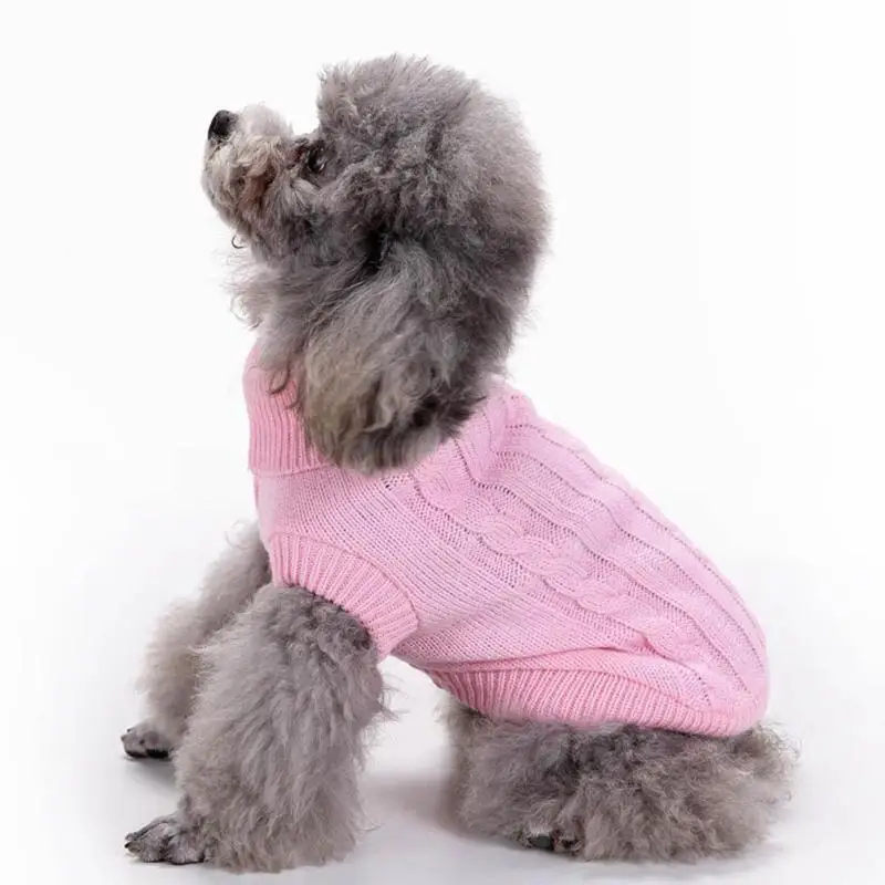 1 pcs Pet Dog Clothes Winter Chihuahua Puppy Coat Woolen Sweater Knitwear Clothing For Supplies Hot Sale A40 |