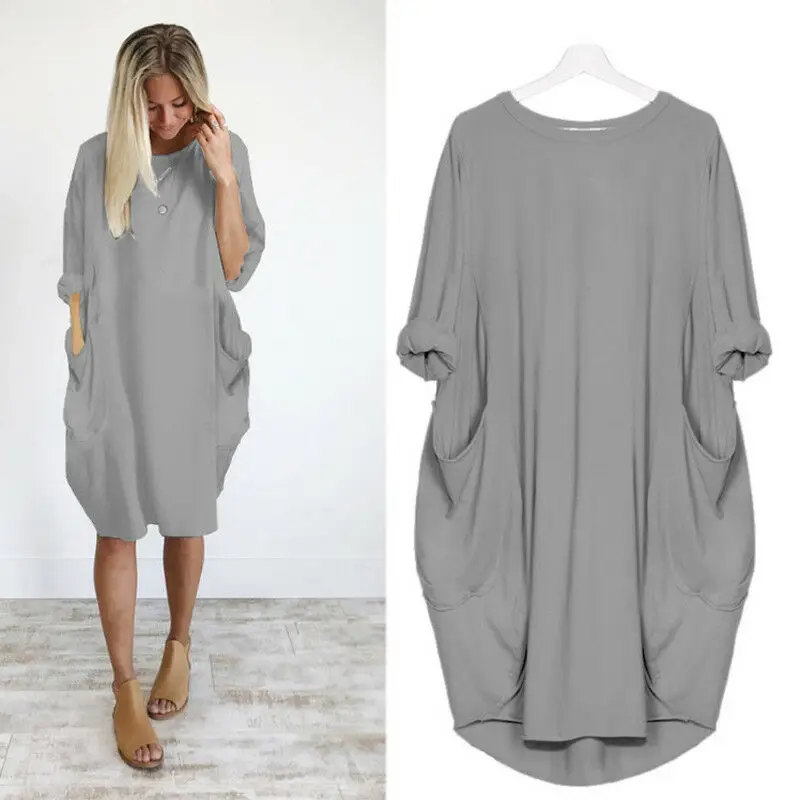 

Sexy Tops Ladies Dress Size Party Plus Casual Sexy Womens Plus Size Long T-shirt Ladies Party Dress Blouse Tops