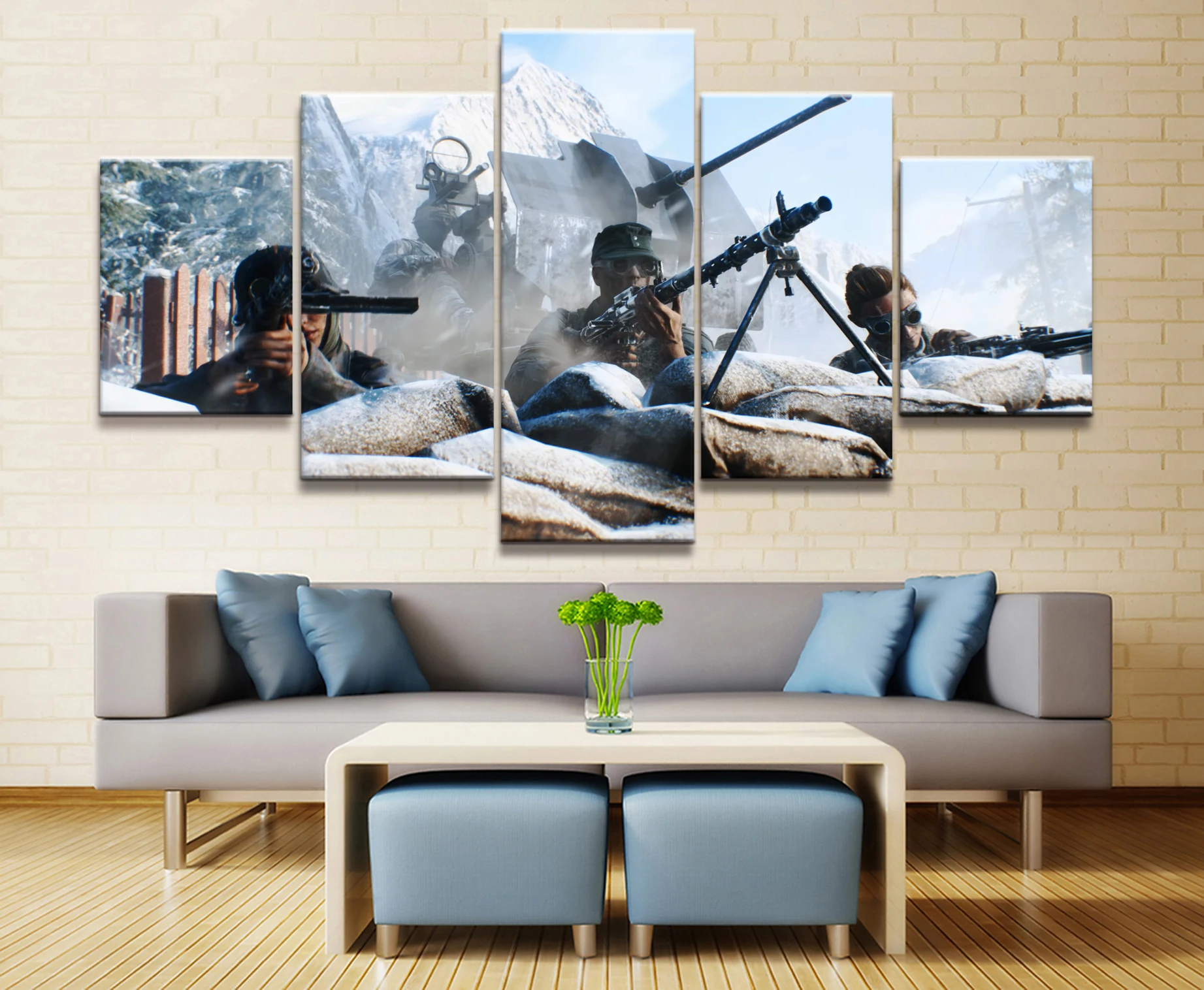 HD Printed battlefield 5 Game scenario Painting piece Canvas art Print room decor print poster picture canvas | Дом и сад