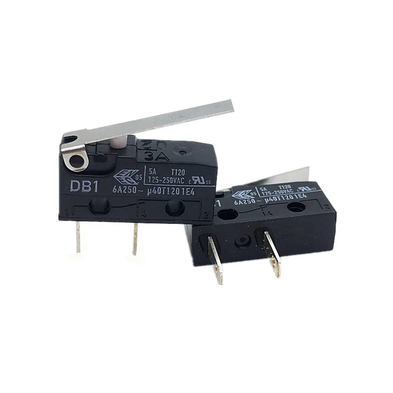 Вишневый микро переключатель DB1 5 шт. концевой 6A250V с прямой ручкой постоянной