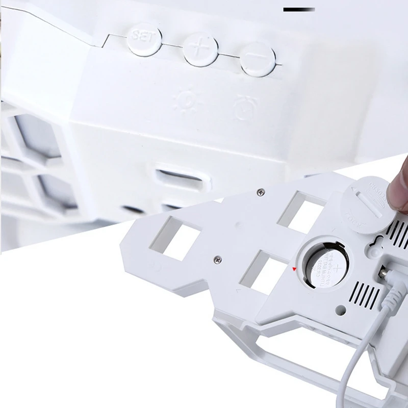 3D современный цифровой светодиодный настольный ночник настенные часы будильник