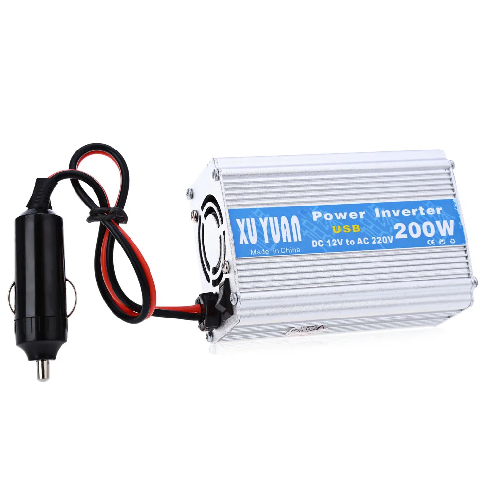 200 W DC 12 V к AC 220 автомобильный инвертор с светодиодный дисплеем и usb портом для