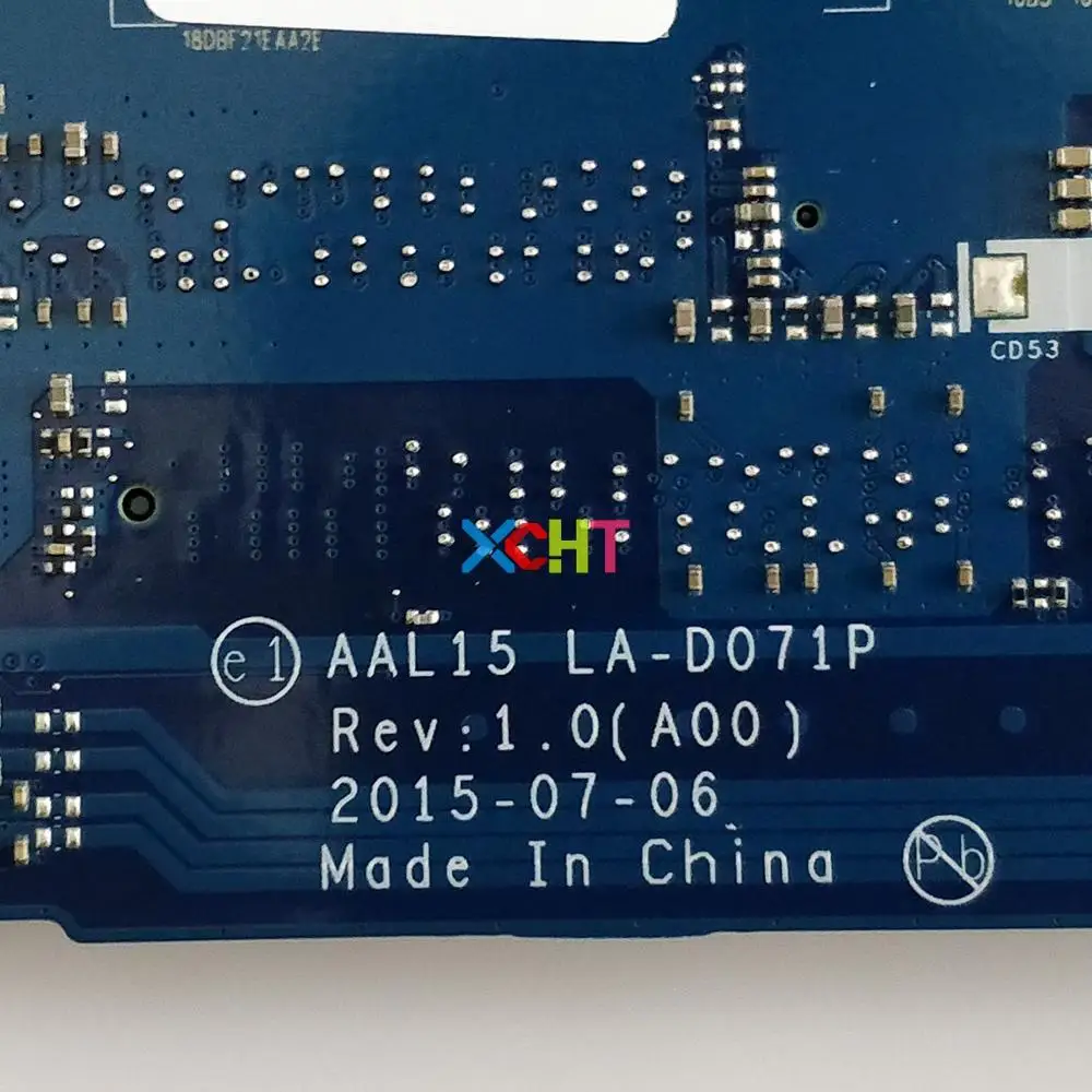 

CN-086V8H 086V8H 86V8H AAL15 LA-D071P w I7-6500U CPU for Dell Inspiron 15 5559 NoteBook PC Laptop Motherboard Mainboard
