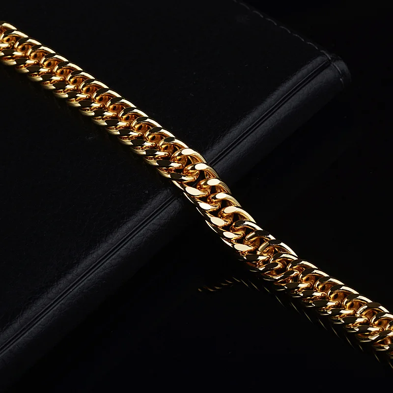 Браслет с цепочкой из 14 каратного золота для мужчин и женщин Ювелирное Украшение