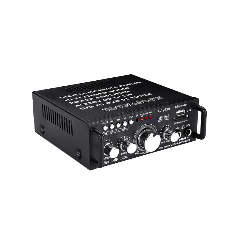 220 240 в 600 Вт 2CH Hifi цифровой аудио усилитель 4 16 не поддерживает Bluetooth стерео караоке