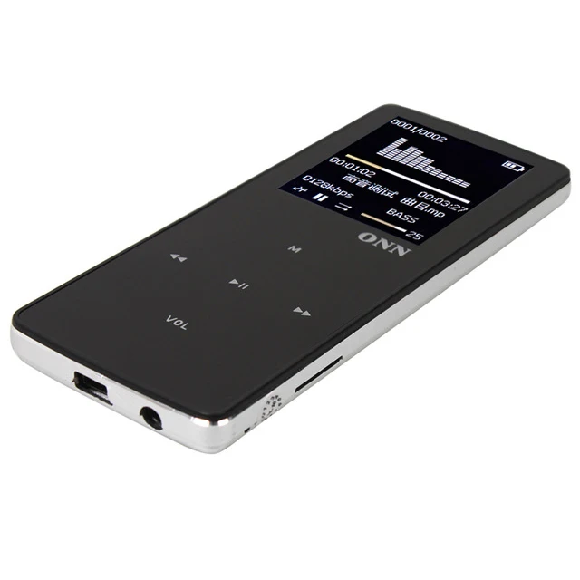 ONN 8G Bluetooth MP3 мини аудиоплеер Hi Fi плеер с наушник шагомер Запись изображение FM TF