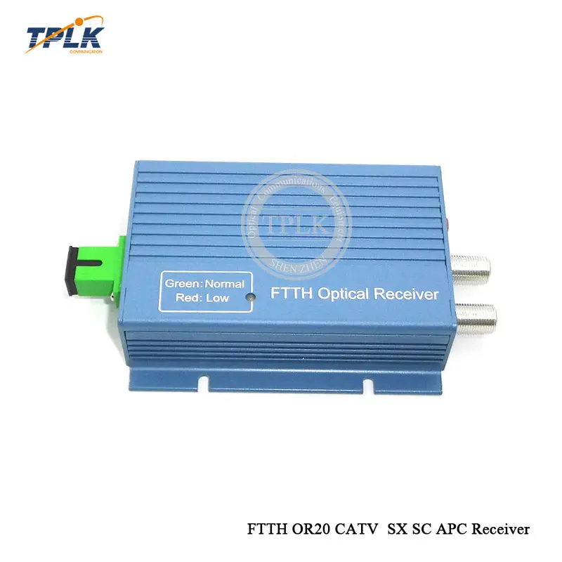 10 шт. FTTH OR20 CATV SX SC APC оптический волоконный приемник AGC алюминий с 2 выходными