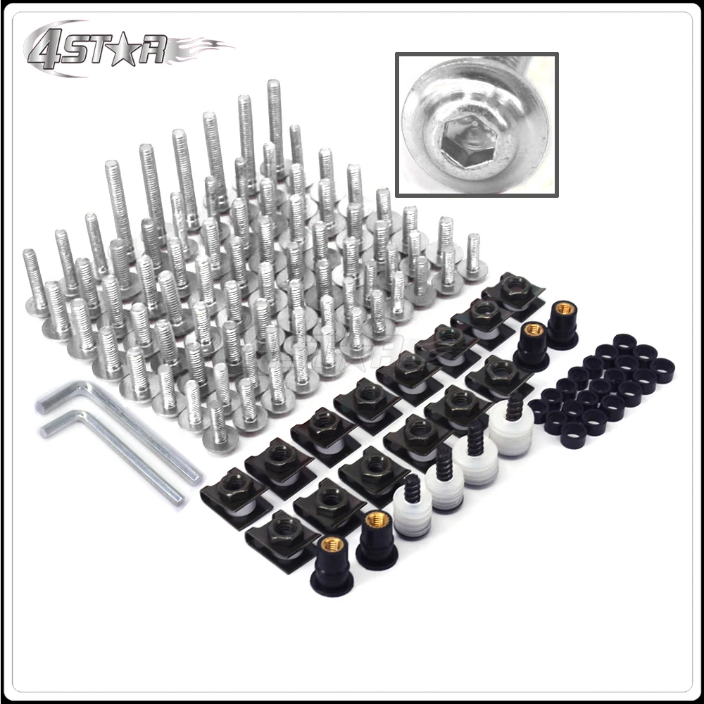 

Universal Motorcycle Fairing Bolts Screw Nuts Washers Fastener For BMW F650GS G650GS F800GS F800R R1200S S1000R S1000RR K1200R