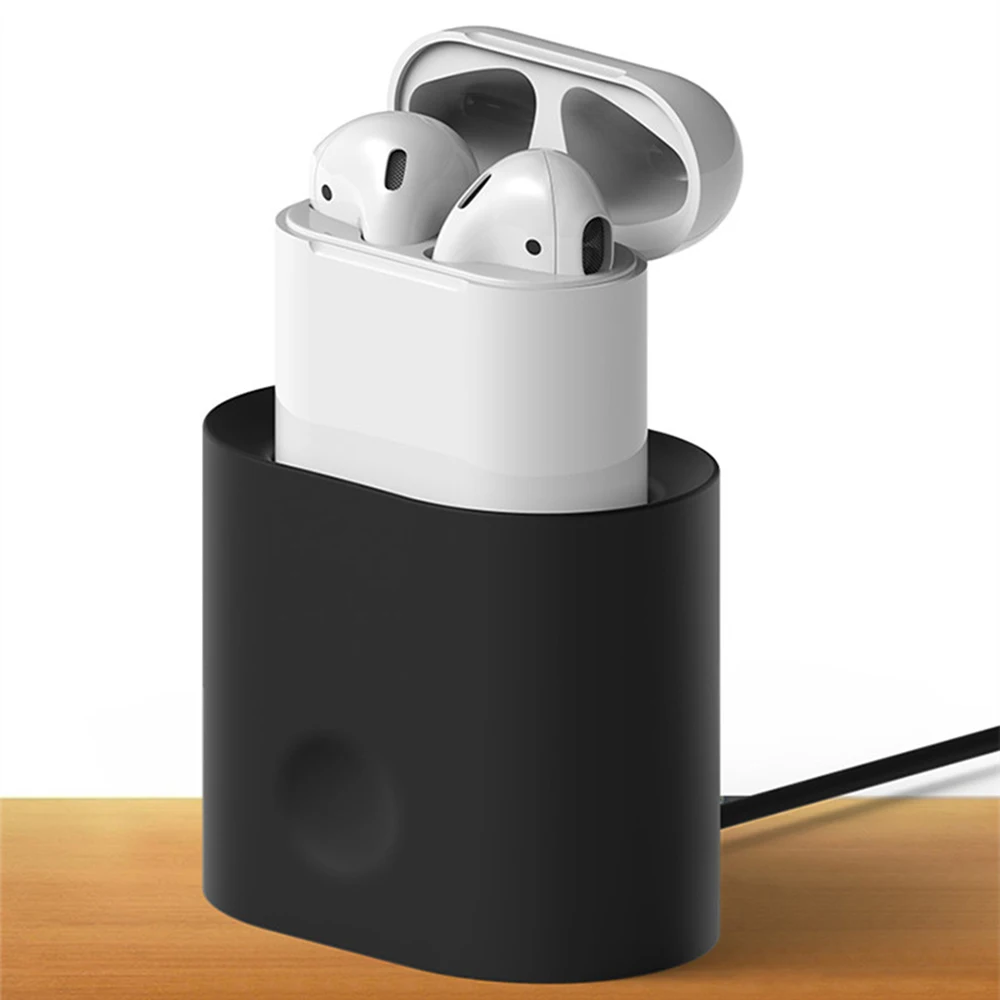 Мягкий высококачественный портативный держатель для док станции Airpods