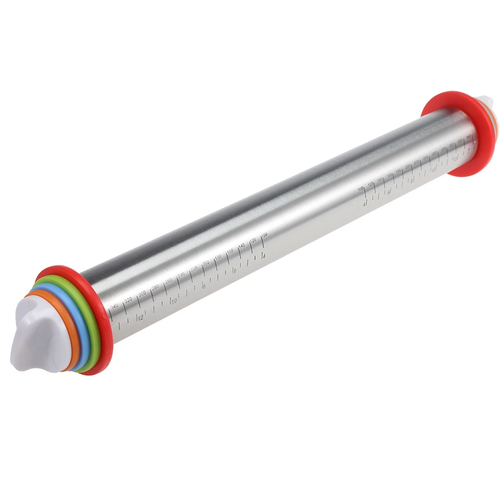 Large Heavy Duty Rolling Pin Made by Stainless Steel 17 inch with Adjustable Discs Kitchen Tools | Дом и сад