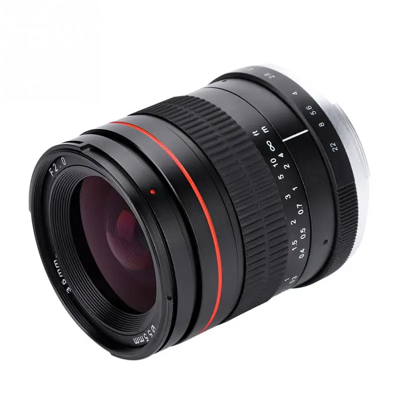 35 мм F2.0 Большая диафрагма ручной Полнокадровый основной объектив для DSLR камер
