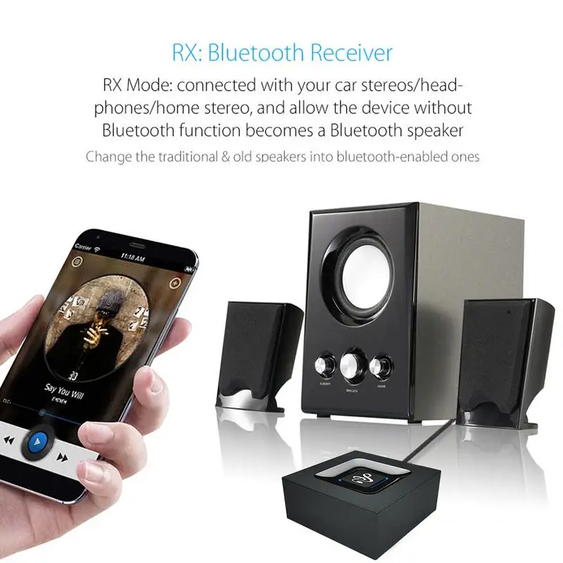 Автомобильный Hi-Fi Bluetooth 4 2 приемник передатчик в 1 беспроводной адаптер с 3 5 мм