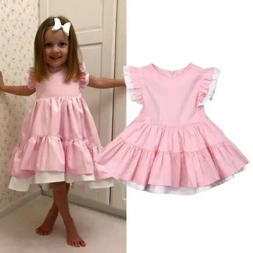 2019 Toddler Sleeveless Dress Infant Kids Baby Girls Princess Party Pageant Gown Tutu Children Summer | Детская одежда и обувь