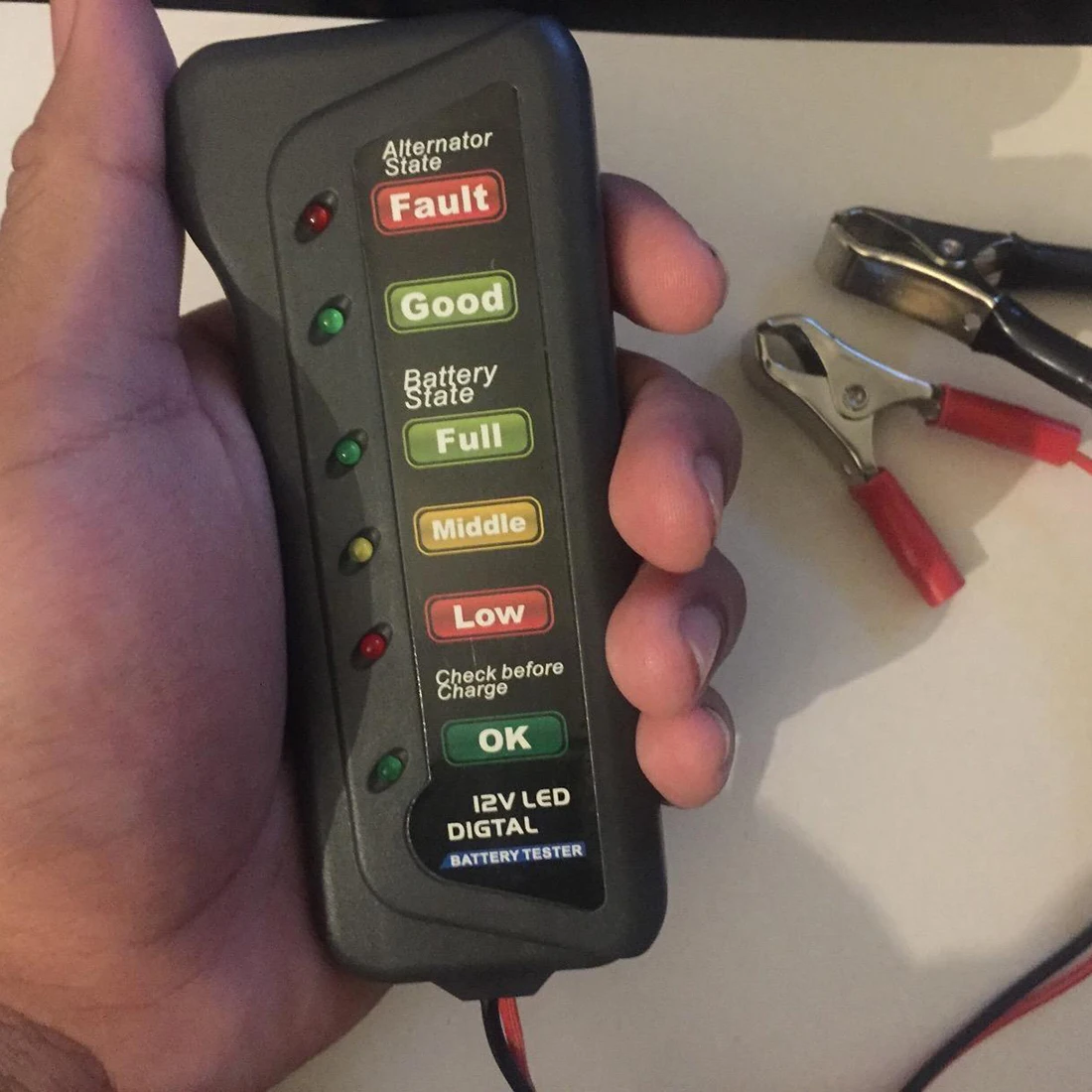 FUNN 12V батарея автомобиля и генератор тест er состояние батареи зарядка генератора