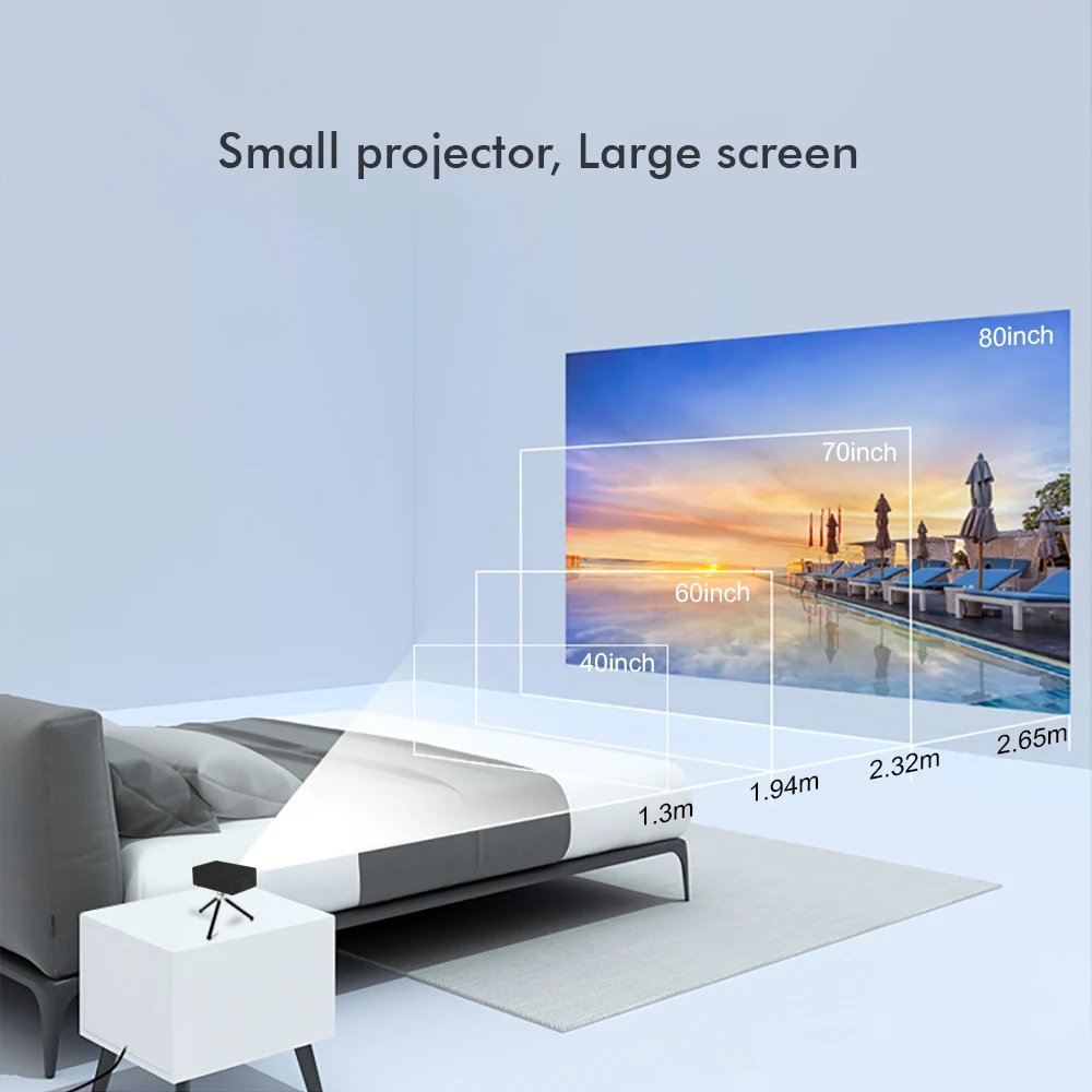 Светодиодный мини-проектор BYINTEK SKY Y1 для домашнего кинотеатра | Электроника