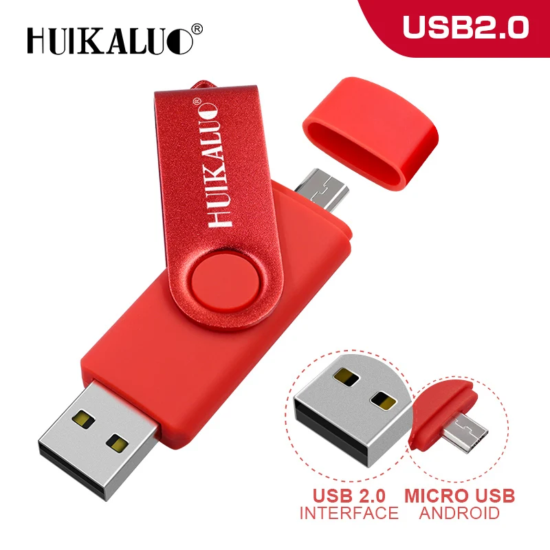 OTG USB Флеш накопитель 4 Гб флешки 8 gb cle usb 16 32 memory stick 64 из металла флэш для телефона