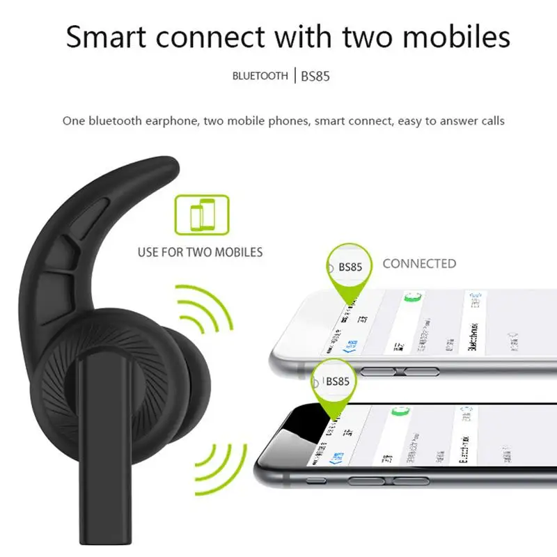 Langsdom Bluetooth гарнитура BS85 наушники-вкладыши для бега наушники беспроводная