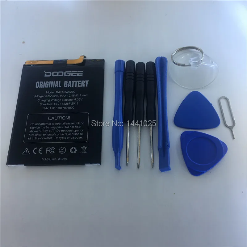 

2 pieces / lot for DOOGEE Y6 BAT1652300 battery 3200mAh Long standby time Mobile phone battery DOOGEE Mobile Accessories