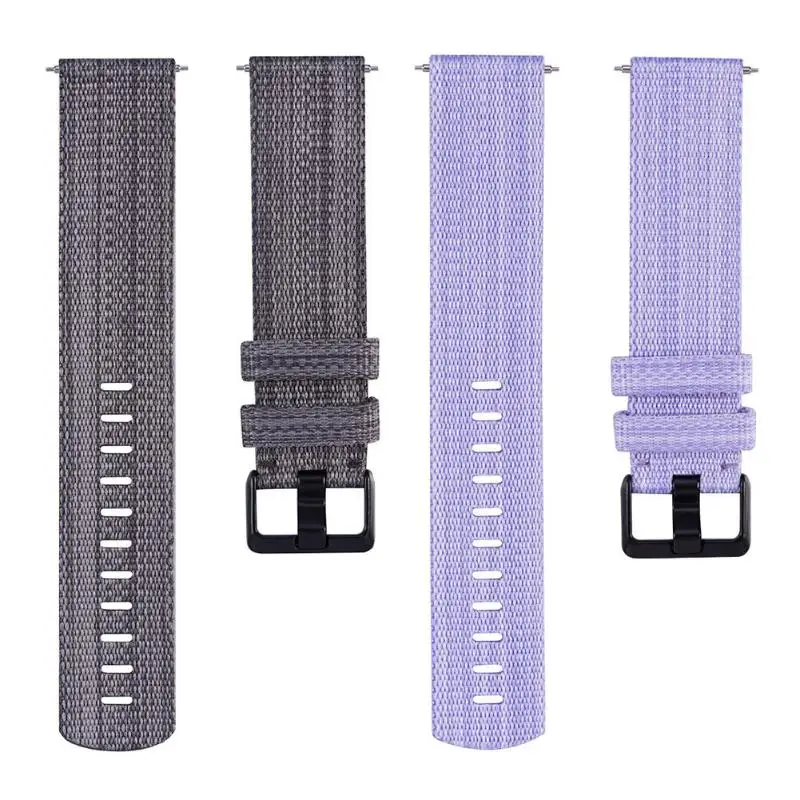 Новое поступление Мода Нейлон Замена регулируемый ремешок для часов Черная
