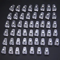 50pcs 5mm clear shelf support pegs replaceable shelf holder pins kitchen cabinet pegs studs with metal pin kitchen tools